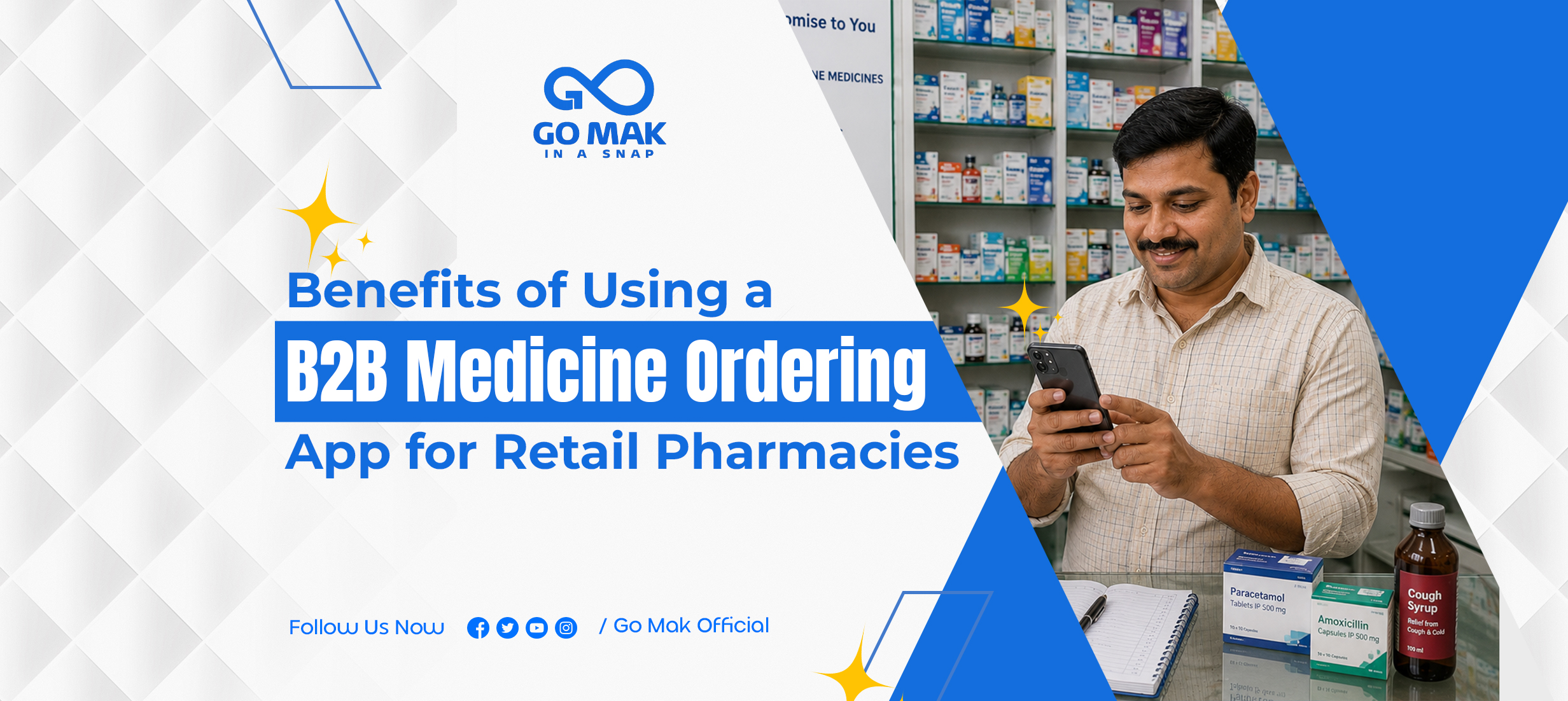 Benefits of Using a B2B Medicine Ordering App for Retail Pharmacies